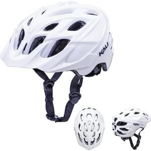 Kali Protectives Chakra Solo Bicycle Helmet; Mountain in-Mould Mountain Bike Helmet Equipped with an Integrated Visor; Dial Fit Closure System; with 21 Vents