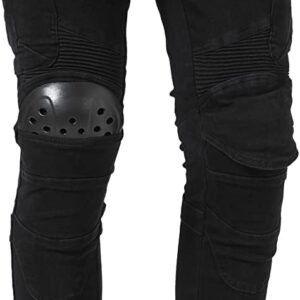 CTBQiTom Motorcycle Riding Pants Protective Motocross Pants Motorbike Jeans with Knee and Hip CE Armor Pads