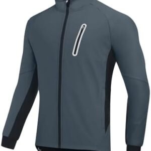 BALEAF Men’s Winter Cycling Jackets Water Resistant Thermal Running Softshell Jacket Warm Cold Weather Pockets
