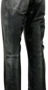 Milwaukee Leather | Classic Fit 5 Pocket Leather Pants for Men – Premium Leather Motorcycle Riding Pants – LKM5790