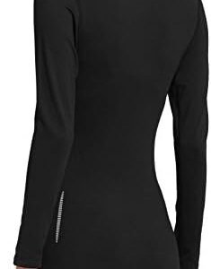 BALEAF Women’s Thermal Shirts Long Sleeve Tops Running Workout Fleece Clothes Cold Weather Mock Neck Hiking Ski Gear