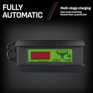 Schumacher Electric Farm & Ranch 4A 12V Battery Charger and Maintainer – Fully Automatic – Works with Most Battery Types