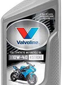 Valvoline 4-Stroke Motorcycle Full Synthetic SAE 10W-40 Motor Oil 1 QT