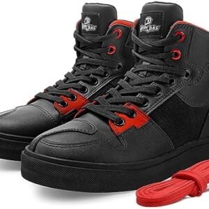 Grapelet Motorcycle Shoes Anti-Skid Motorcycle Boots Road Street Riding Shoes Motocross Protective Boots for Men